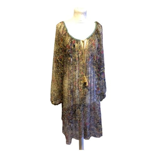 Pre-owned Philosophy Di Alberta Ferretti Silk Mid-length Dress In Multicolour