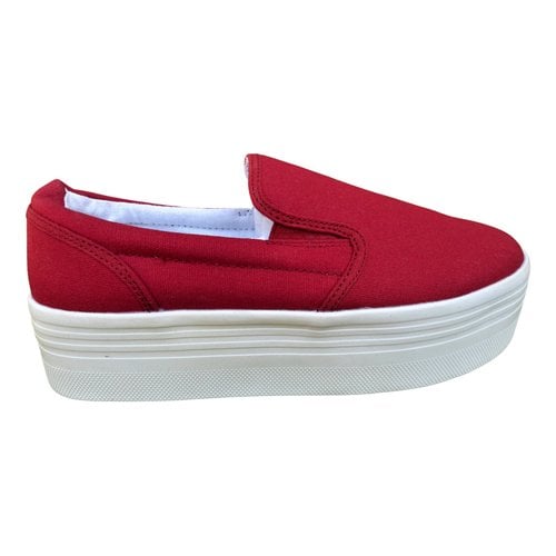Pre-owned Prima Donna Cloth Trainers In Red