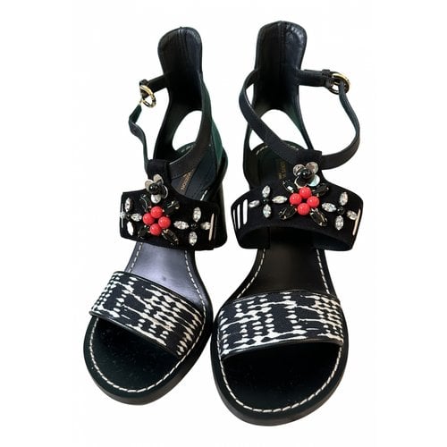 Pre-owned Louis Vuitton Leather Sandal In Multicolour