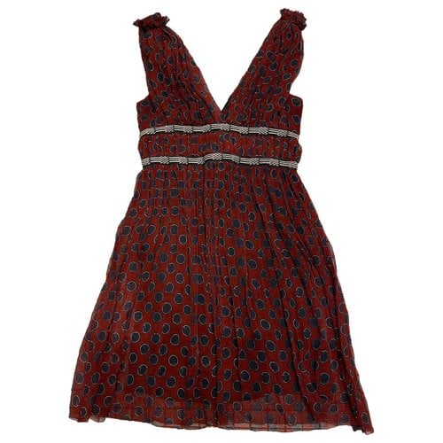 Pre-owned Isabel Marant Étoile Silk Mid-length Dress In Red