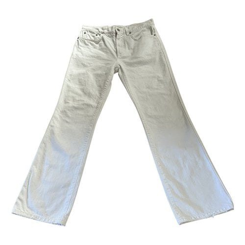 Pre-owned Givenchy Straight Pants In White