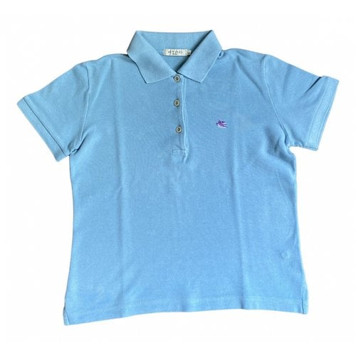 Pre-owned Etro Polo In Blue