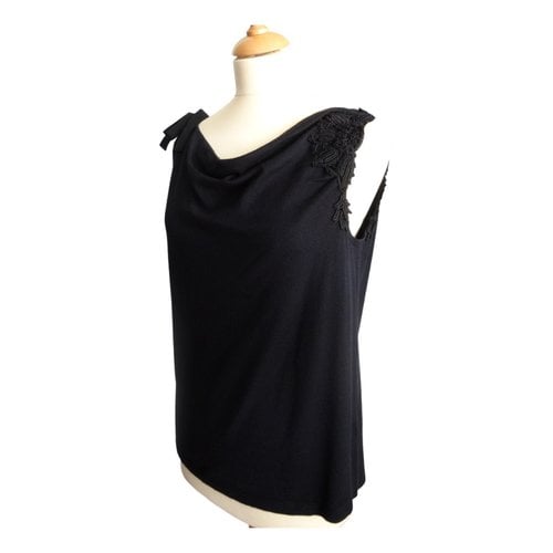 Pre-owned Kenzo Silk Camisole In Black