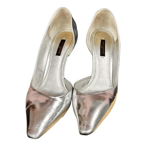 Pre-owned Louis Vuitton Patent Leather Heels In Metallic
