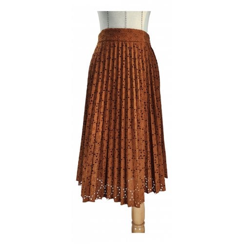 Pre-owned Sézane Mid-length Skirt In Brown