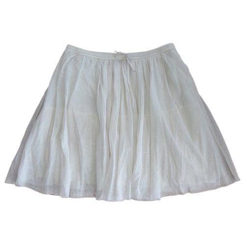 Pre-owned Swildens Mid-length Skirt In White