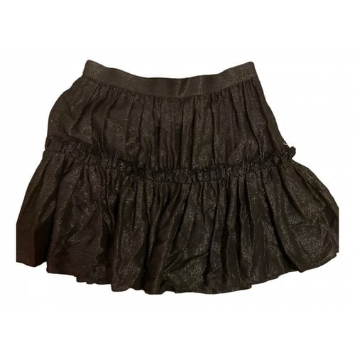 Pre-owned Chloé Wool Mini Skirt In Black