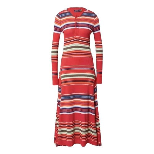 Pre-owned Polo Ralph Lauren Maxi Dress In Red