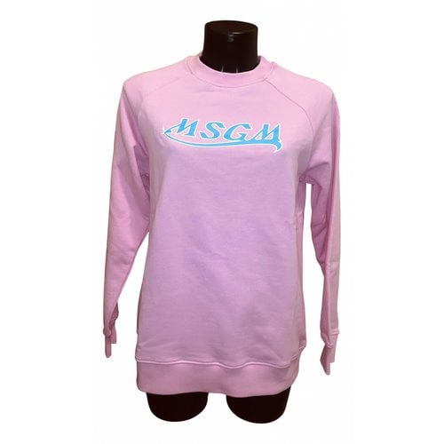 Pre-owned Msgm Sweatshirt In Pink