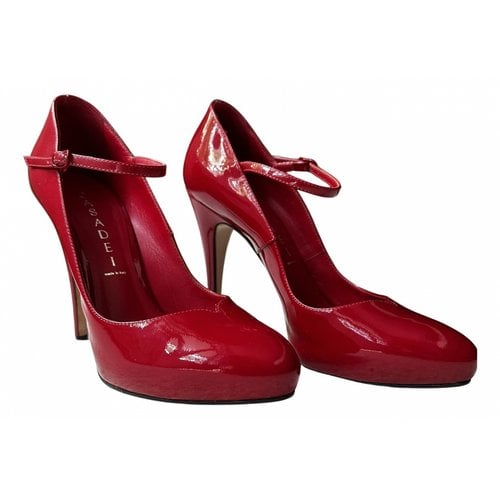 Pre-owned Casadei Patent Leather Heels In Red