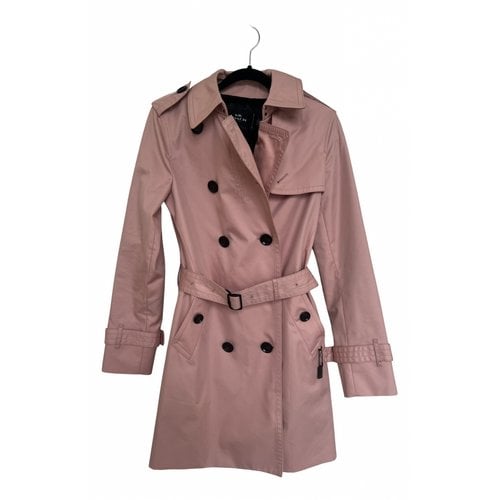 Pre-owned Coach Trench Coat In Pink