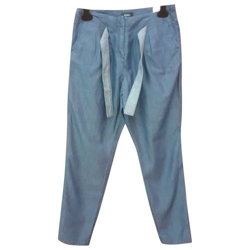 Pre-owned Max & Co Chino Pants In Blue