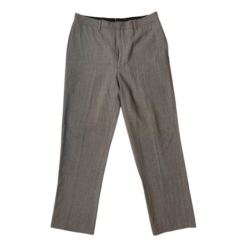 Pre-owned Polo Ralph Lauren Wool Trousers In Brown