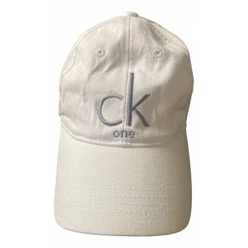 Pre-owned Calvin Klein Hat In White