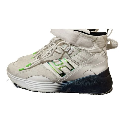Pre-owned Hogan High Trainers In White
