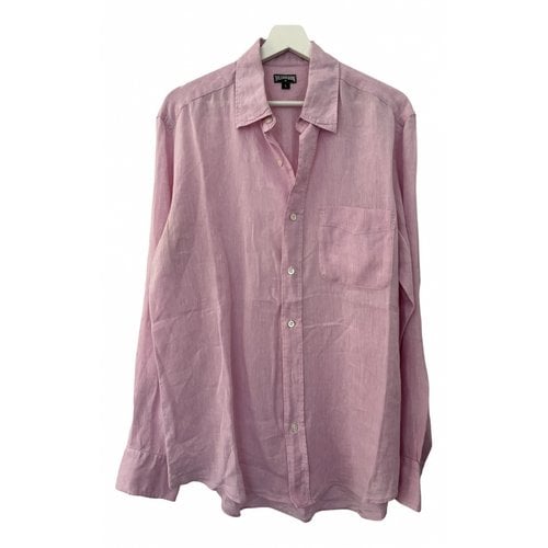 Pre-owned Vilebrequin Linen Shirt In Pink