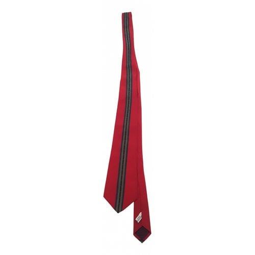 Pre-owned Roccobarocco Silk Tie In Red