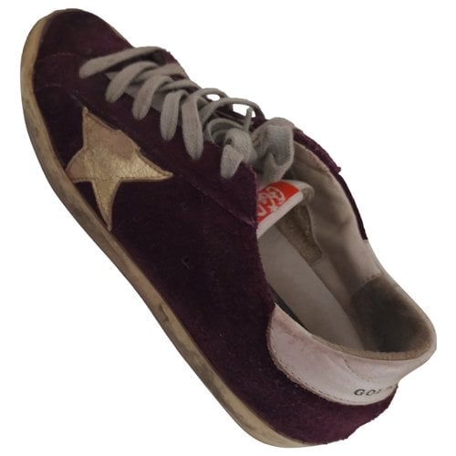 Pre-owned Golden Goose Stardan Trainers In Purple