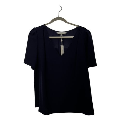 Pre-owned Trina Turk Blouse In Navy