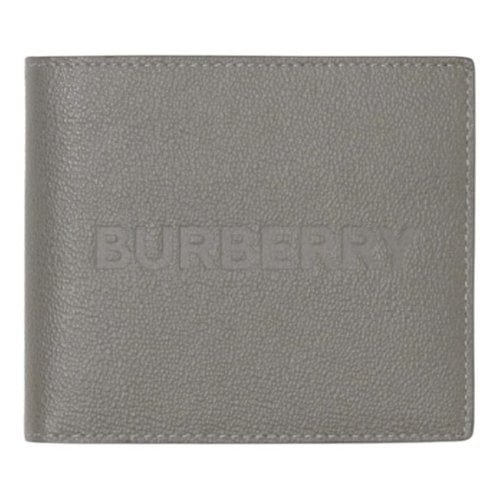 Pre-owned Burberry Leather Small Bag In Grey