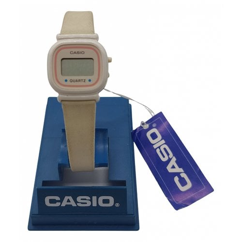 Pre-owned Casio Watch In White