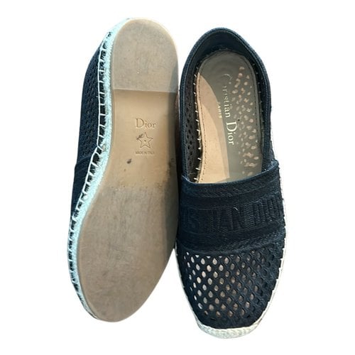 Pre-owned Dior Cloth Espadrilles In Blue