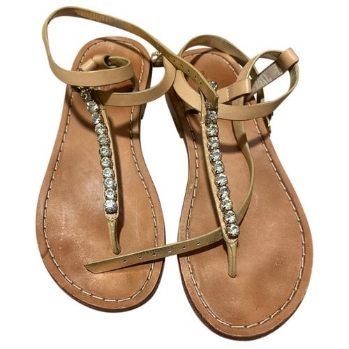 Pre-owned Dsquared2 Leather Sandal In Brown
