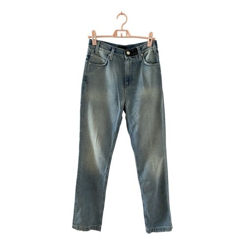 Pre-owned Rta Straight Jeans In Blue