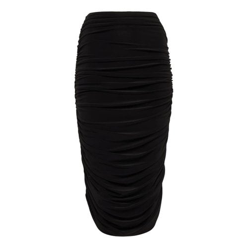 Pre-owned Norma Kamali Mid-length Skirt In Black