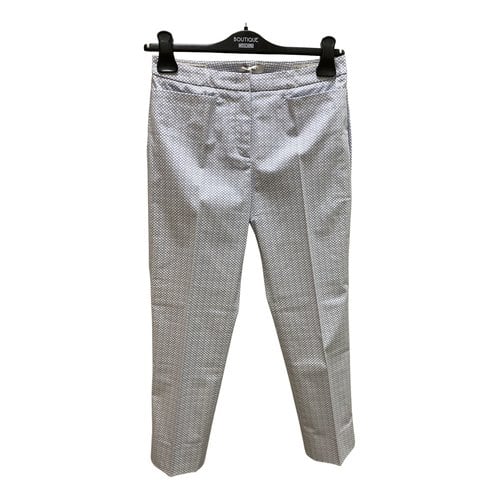 Pre-owned Peserico Trousers In Blue