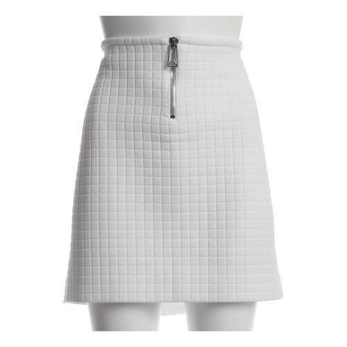 Pre-owned Bottega Veneta Mini Skirt In White