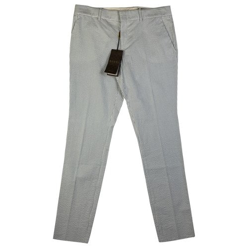 Pre-owned Gucci Carot Pants In Blue