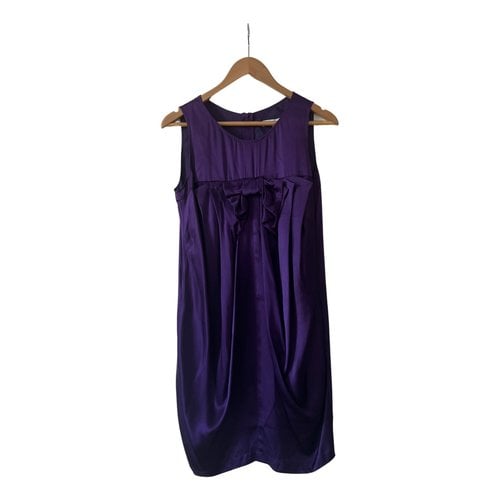 Pre-owned See By Chloé Silk Mini Dress In Purple