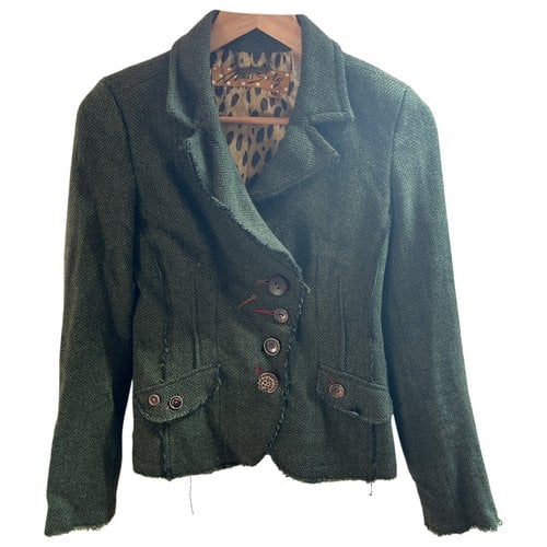 Pre-owned Miss Sixty Wool Jacket In Green