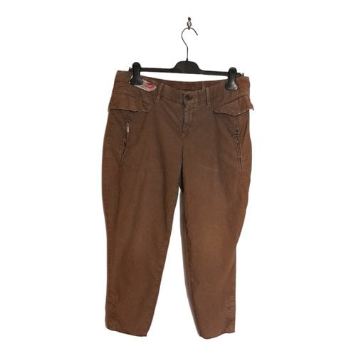 Pre-owned Incotex Large Pants In Brown