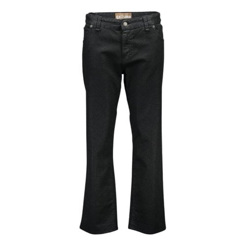 Pre-owned John Galliano Trousers In Black