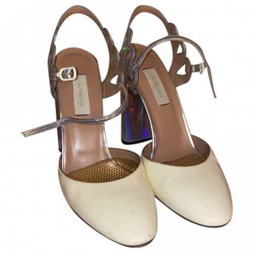 Pre-owned L'autre Chose Leather Heels In White