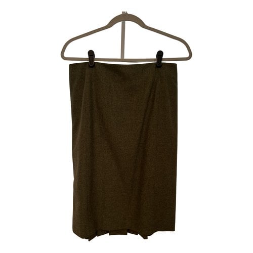 Pre-owned Etro Wool Mid-length Skirt In Green