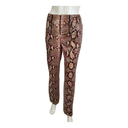 Pre-owned Chanel Python Trousers In Multicolour