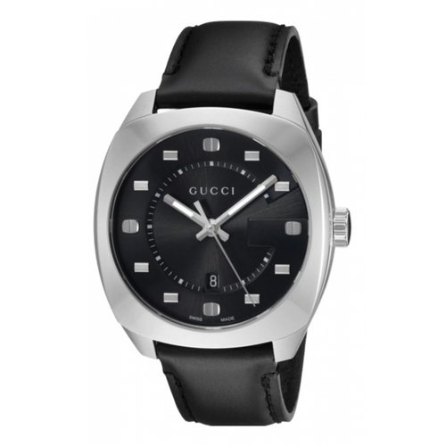 Pre-owned Gucci G-timeless Watch In Black