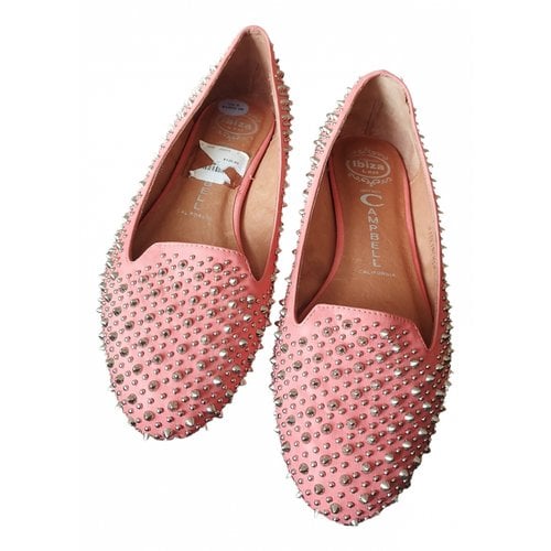 Pre-owned Jeffrey Campbell Leather Flats In Pink