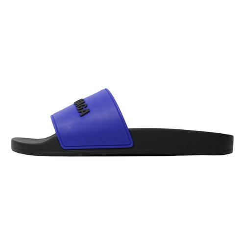 Pre-owned Balenciaga Sandals In Blue