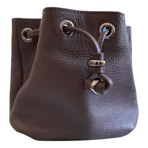 Pre-owned Lancel Leather Handbag In Brown