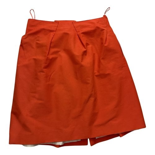 Pre-owned Roland Mouret Mid-length Skirt In Orange