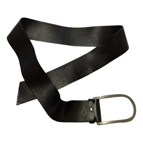 Pre-owned Costume National Leather Belt In Black