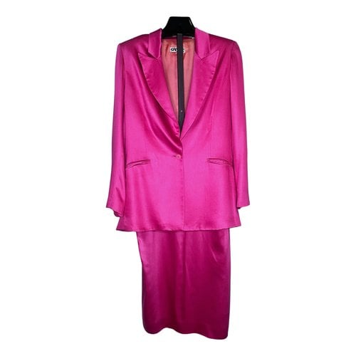 Pre-owned Jean Paul Gaultier Silk Suit Jacket In Pink