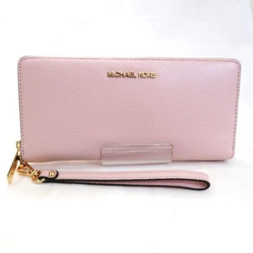 Pre-owned Michael Kors Jet Set Leather Purse In Pink