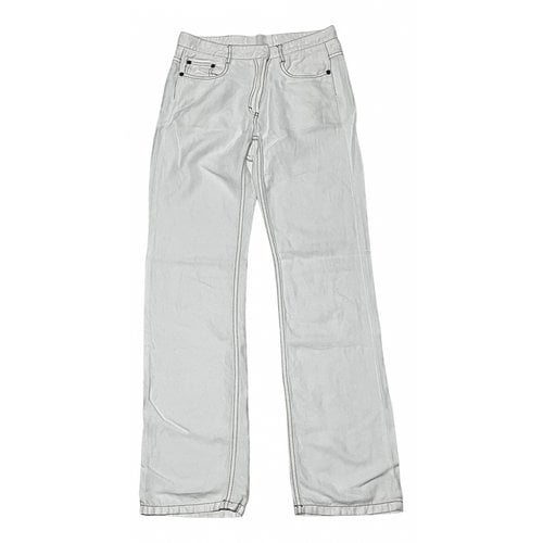 Pre-owned Maison Margiela Trousers In White