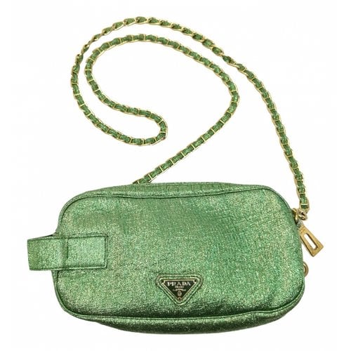 Pre-owned Prada Crossbody Bag In Green