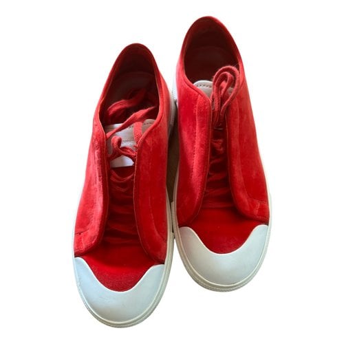 Pre-owned Alexander Mcqueen Trainers In Red